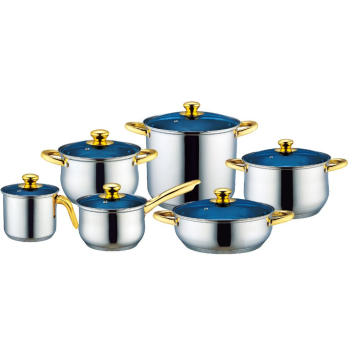 Stainless Steel Cookware Set with Milk Pot